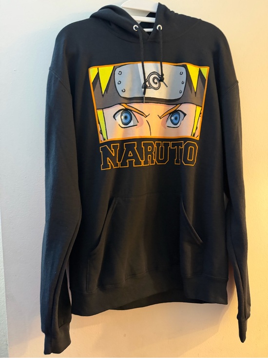 Naruto Shippuden Other - Naruto Shippuden Collection Hoodie Black Anime Graphic Pullover Size Medium
